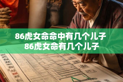 86虎女命命中有几个儿子 86虎女命有几个儿子