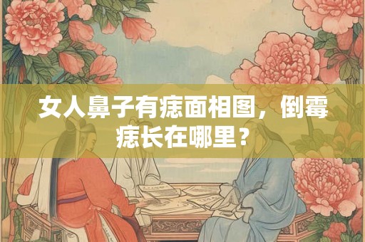 女人鼻子有痣面相图，倒霉痣长在哪里？