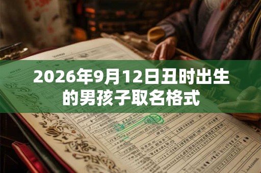 2026年9月12日丑时出生的男孩子取名格式