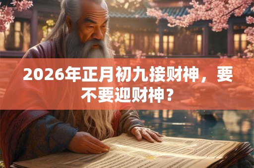 2026年正月初九接财神，要不要迎财神？
