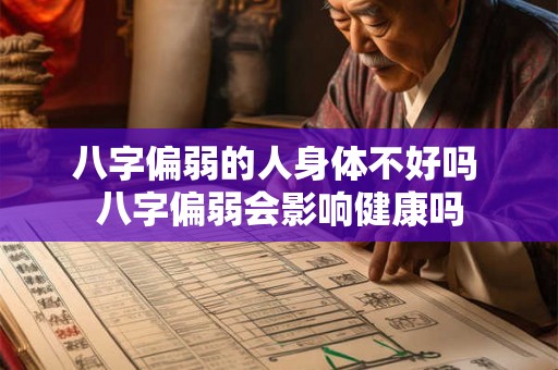 八字偏弱的人身体不好吗 八字偏弱会影响健康吗