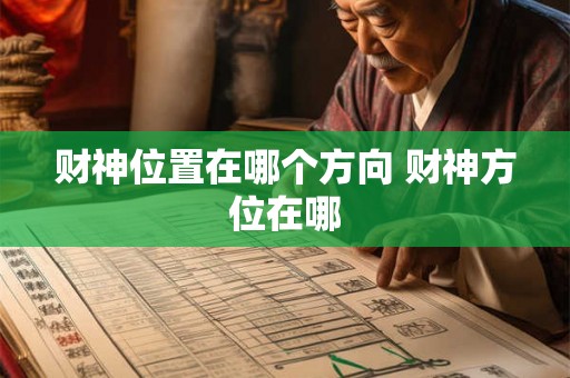 财神位置在哪个方向 财神方位在哪 财神位置在哪个方向 财神方位在哪