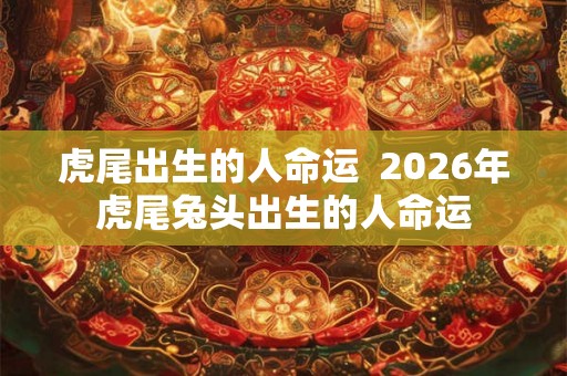 虎尾出生的人命运  2026年虎尾兔头出生的人命运