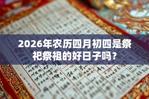 2026年农历四月初四是祭祀祭祖的好日子吗？