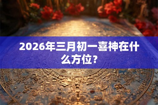 2026年三月初一喜神在什么方位？