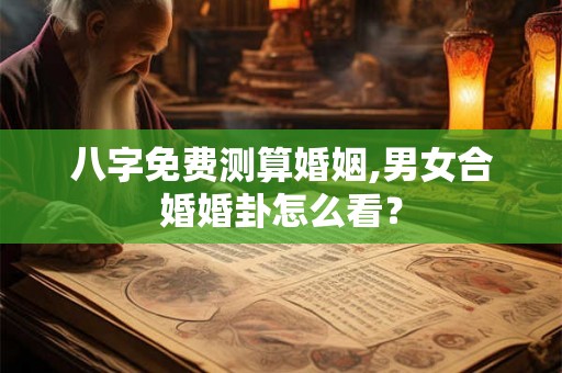 八字免费测算婚姻,男女合婚婚卦怎么看? 八字免费测算婚姻,男女合婚婚卦怎么看?