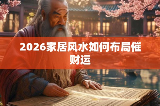 2026家居风水如何布局催财运