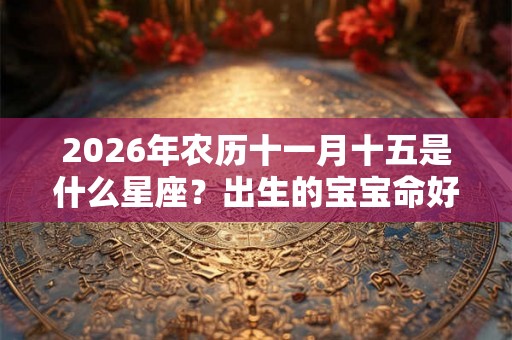 2026年农历十一月十五是什么星座?出生的宝宝命好吗? 2026年农历十一月十五是什么星座?出生的宝宝命好吗?
