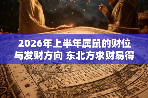 2026年上半年属鼠的财位与发财方向 东北方求财易得 2026年上半年属鼠的财位与发财方向 东北方求财易得