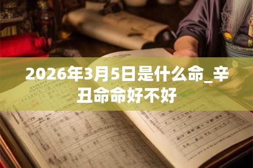 2026年3月5日是什么命_辛丑命命好不好