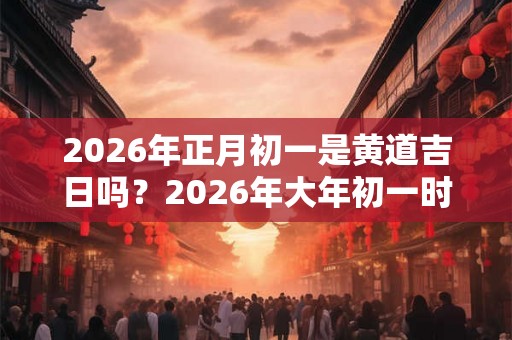 2026年正月初一是黄道吉日吗？2026年大年初一时辰吉凶查询！