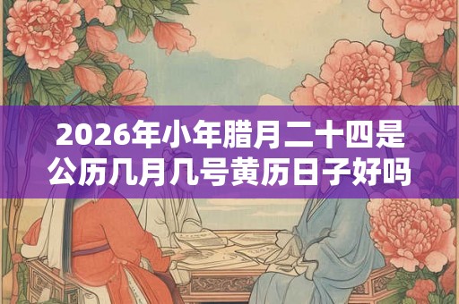 2026年小年腊月二十四是公历几月几号黄历日子好吗？