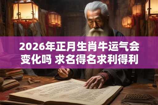 2026年正月生肖牛运气会变化吗 求名得名求利得利 2026年正月生肖牛运气会变化吗 求名得名求利得利