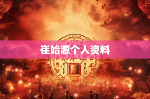 崔始源个人资料 崔始源个人资料