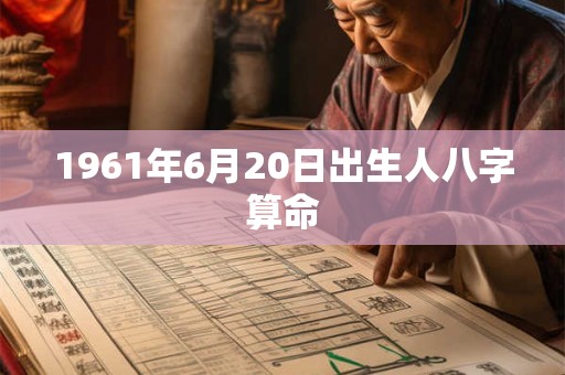 1961年6月20日出生人八字算命