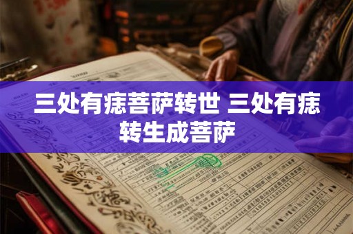 三处有痣菩萨转世 三处有痣转生成菩萨 三处有痣菩萨转世 三处有痣转生成菩萨