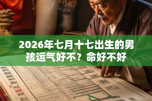 2026年七月十七出生的男孩运气好不?命好不好 2026年七月十七出生的男孩运气好不?命好不好
