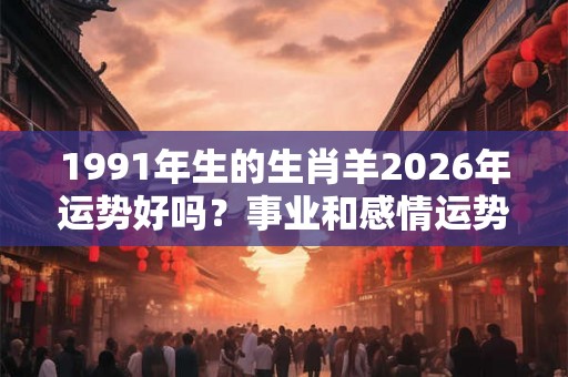 1991年生的生肖羊2026年运势好吗？事业和感情运势怎么样？