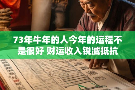 73年牛年的人今年的运程不是很好 财运收入锐减抵抗力下降