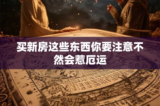 买新房这些东西你要注意不然会惹厄运