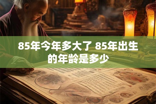 85年今年多大了 85年出生的年龄是多少