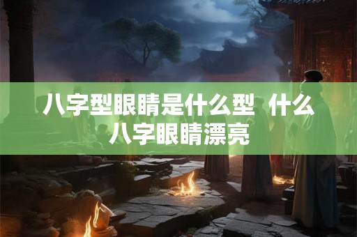 八字型眼睛是什么型  什么八字眼睛漂亮