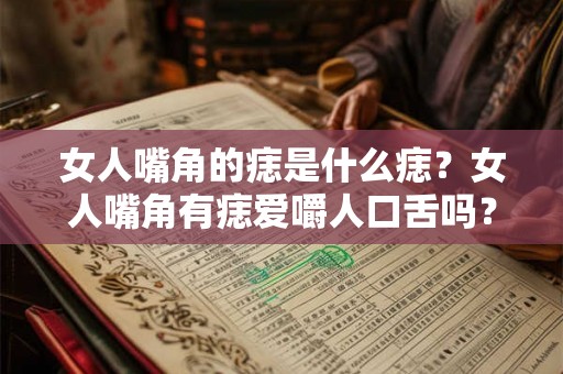 女人嘴角的痣是什么痣?女人嘴角有痣爱嚼人口舌吗? 女人嘴角的痣是什么痣?女人嘴角有痣爱嚼人口舌吗?