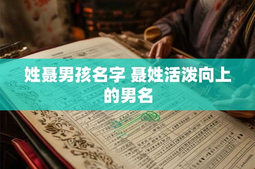 姓聂男孩名字 聂姓活泼向上的男名