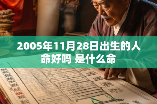 2005年11月28日出生的人命好吗 是什么命