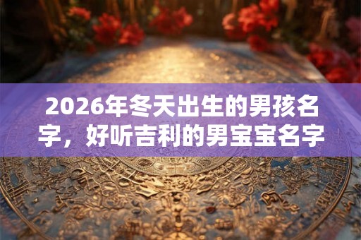 2026年冬天出生的男孩名字,好听吉利的男宝宝名字 2026年冬天出生的男孩名字,好听吉利的男宝宝名字