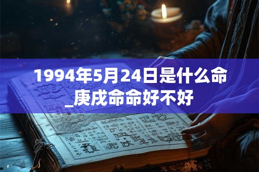 1994年5月24日是什么命_庚戌命命好不好