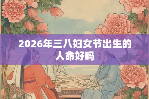 2026年三八妇女节出生的人命好吗