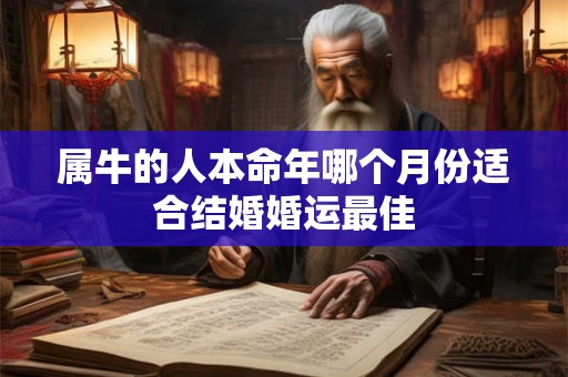 属牛的人本命年哪个月份适合结婚婚运最佳
