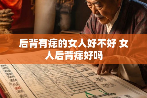 后背有痣的女人好不好 女人后背痣好吗