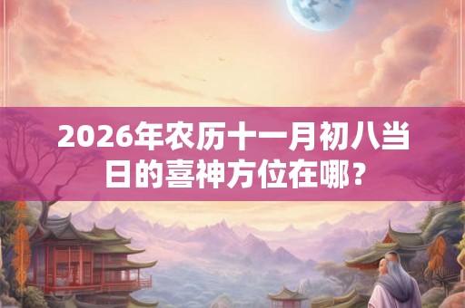 2026年农历十一月初八当日的喜神方位在哪？