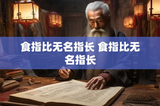 食指比无名指长 食指比无名指长