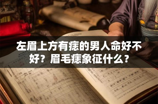 左眉上方有痣的男人命好不好?眉毛痣象征什么? 左眉上方有痣的男人命好不好?眉毛痣象征什么?