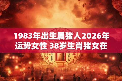 1983年出生属猪人2026年运势女性 38岁生肖猪女在2026年运气如何