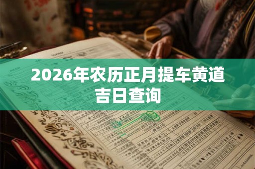 2026年农历正月提车黄道吉日查询