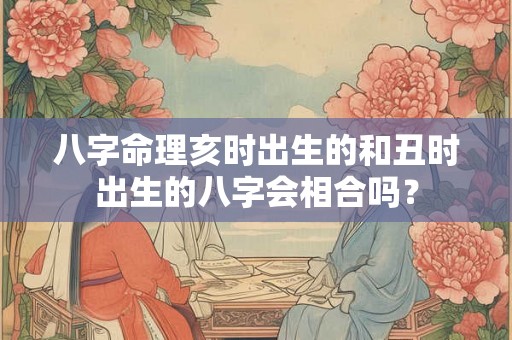 八字命理亥时出生的和丑时出生的八字会相合吗? 八字命理亥时出生的和丑时出生的八字会相合吗?