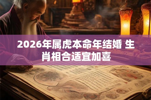 2026年属虎本命年结婚 生肖相合适宜加喜 2026年属虎本命年结婚 生肖相合适宜加喜