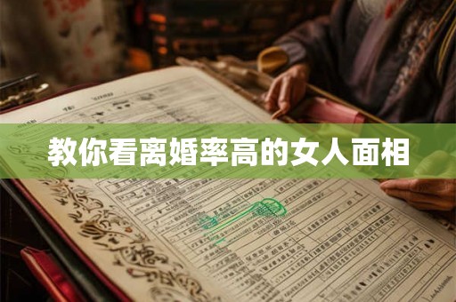 教你看离婚率高的女人面相 教你看离婚率高的女人面相