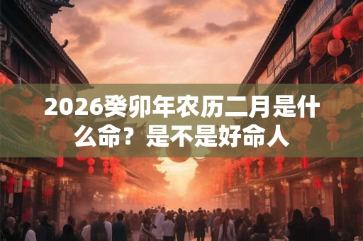 2026癸卯年农历二月是什么命？是不是好命人