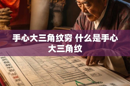 手心大三角纹穷 什么是手心大三角纹