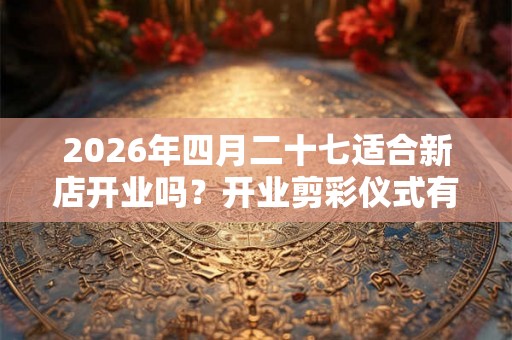2026年四月二十七适合新店开业吗？开业剪彩仪式有什么流程？