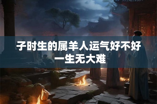 子时生的属羊人运气好不好 一生无大难