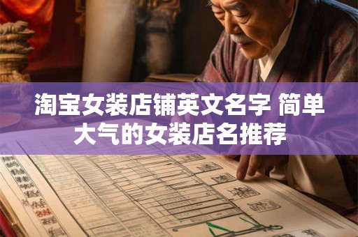 淘宝女装店铺英文名字 简单大气的女装店名推荐 淘宝女装店铺英文名字 简单大气的女装店名推荐
