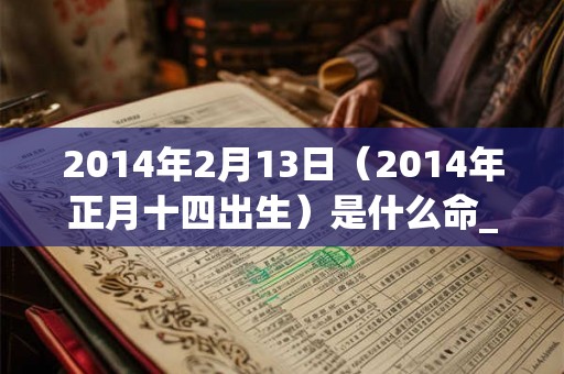 2014年2月13日(2014年正月十四出生)是什么命_命运如何 2014年2月13日(2014年正月十四出生)是什么命_命运如何