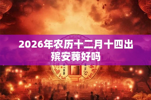 2026年农历十二月十四出殡安葬好吗