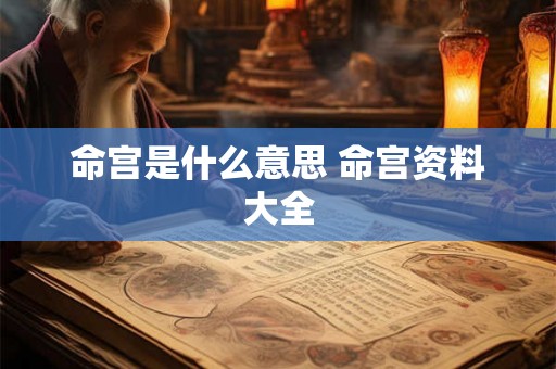 命宫是什么意思 命宫资料大全